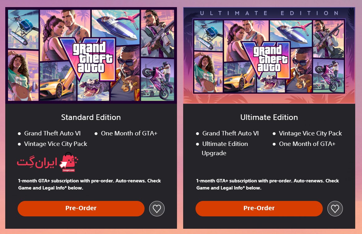 نسخه&zwnj; های بازی GTA VI؛ Standard Edition یا Ultimate Edition